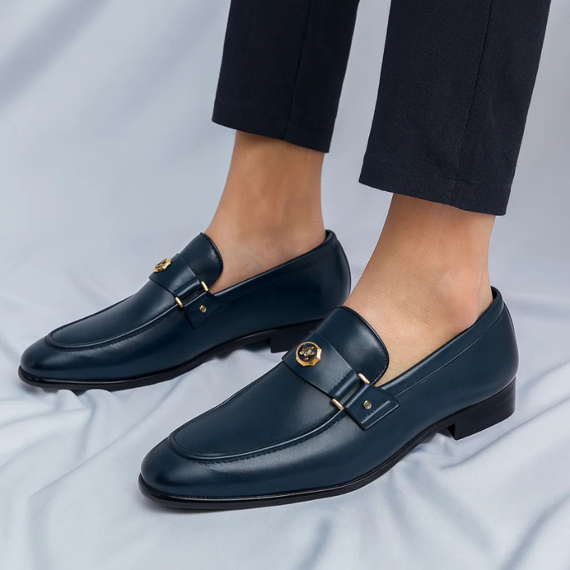 Aldric Bit-Buckle Loafers
