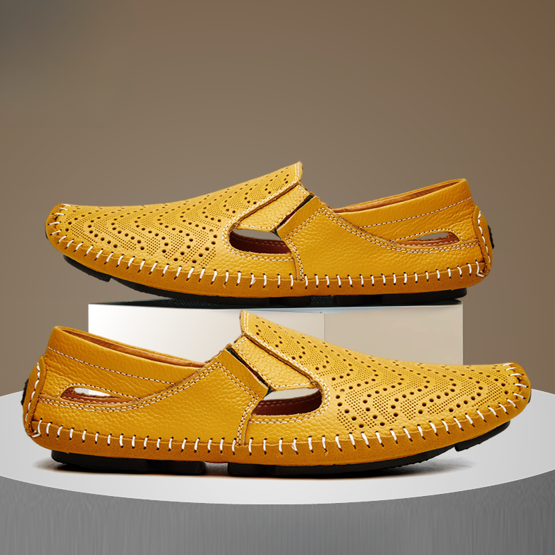 Aldric Perforated Loafer Mule