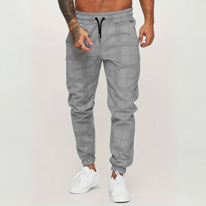 Striped Plaid Joggers
