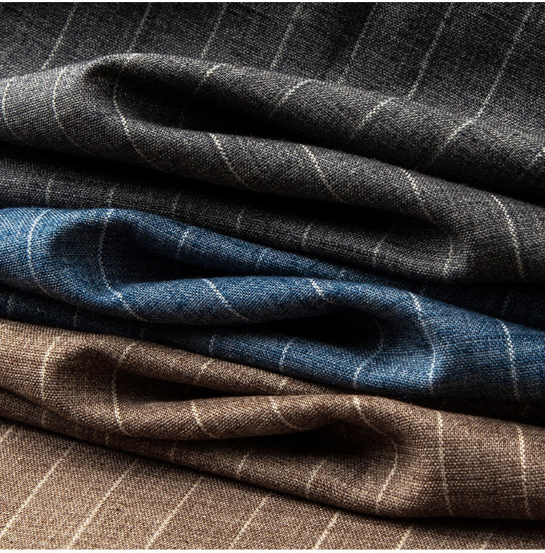 Hargreaves | Striped Cotton Trousers