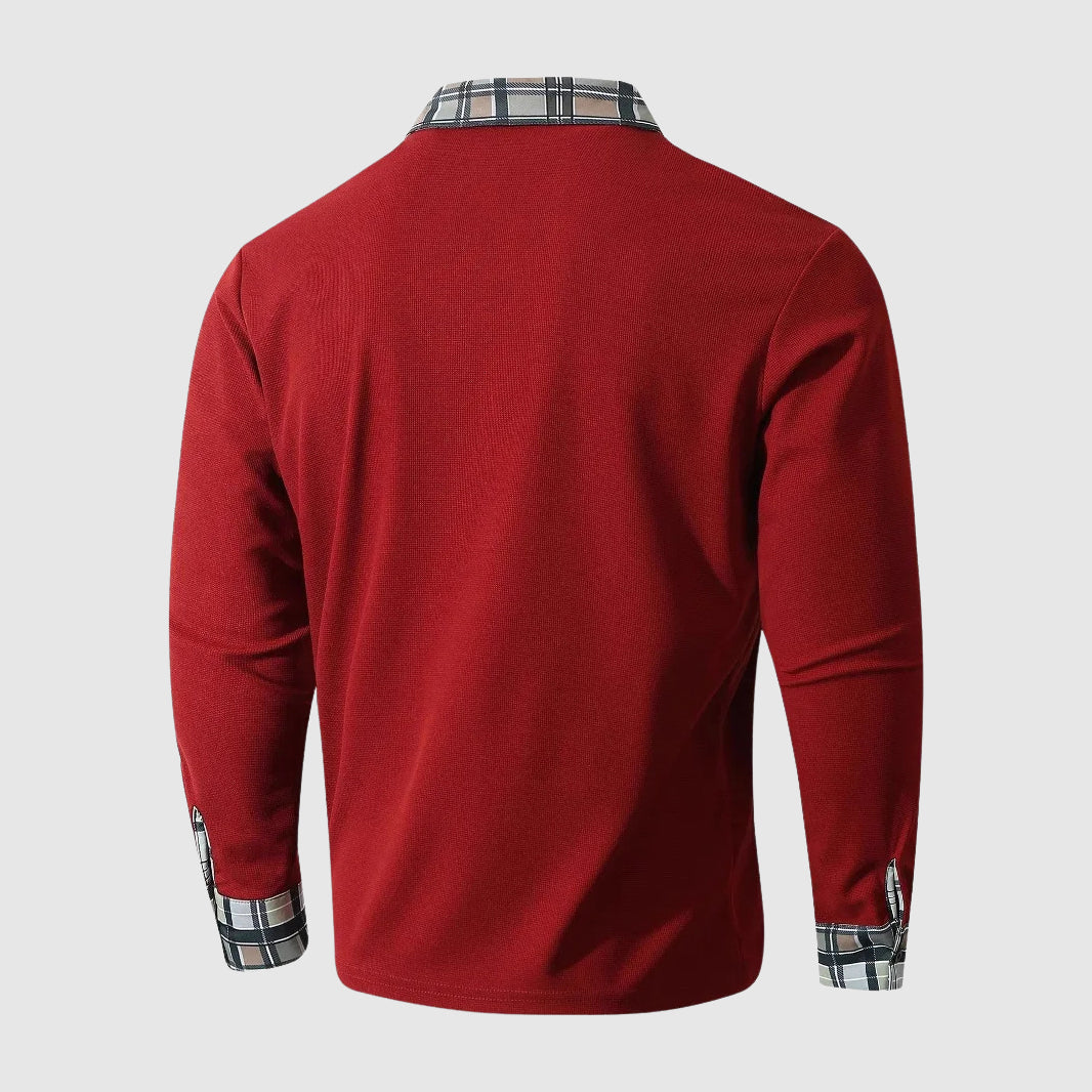 Heritage | Plaid Collar Polo