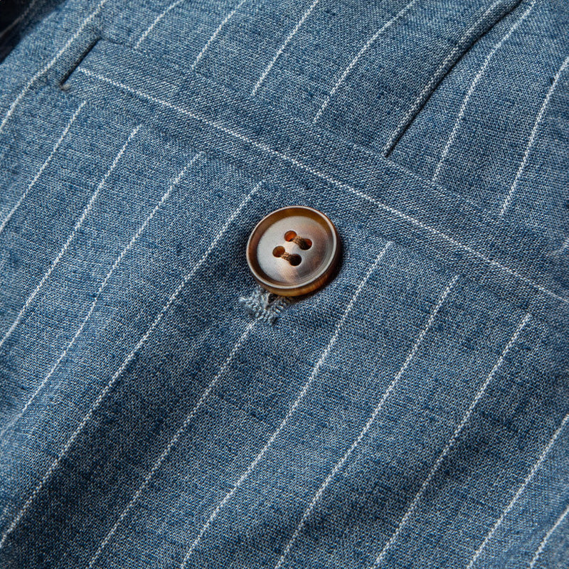 Hargreaves | Striped Cotton Trousers