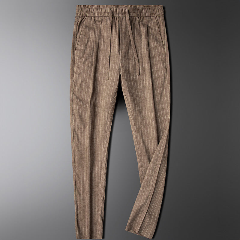 Hargreaves | Striped Cotton Trousers