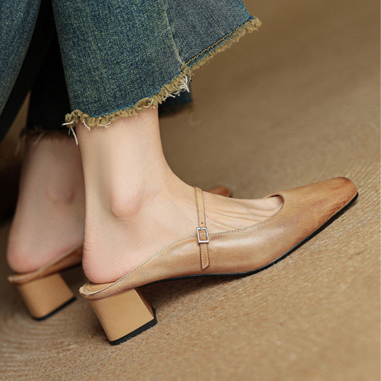 Éclat | Leather Mules
