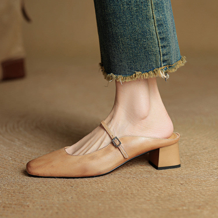 Éclat | Leather Mules