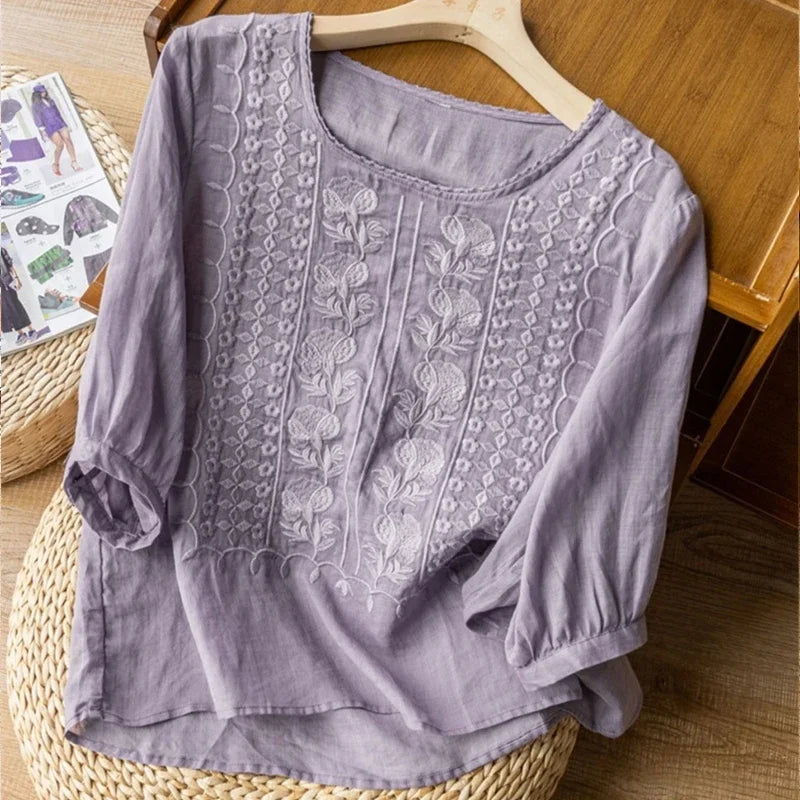 Luna | Linen Blouse