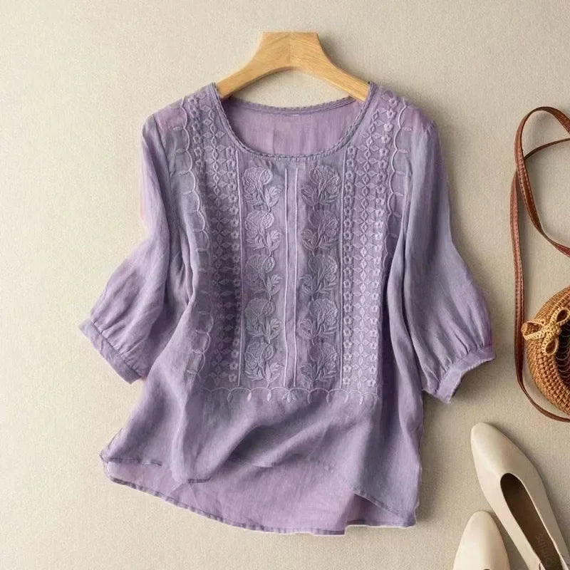 Luna | Linen Blouse