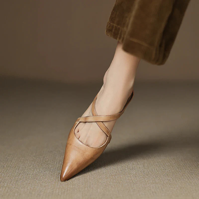 Scarlet Seraphina | Leather Mules