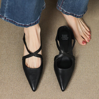 Scarlet Seraphina | Leather Mules