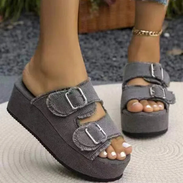Denim Sandals
