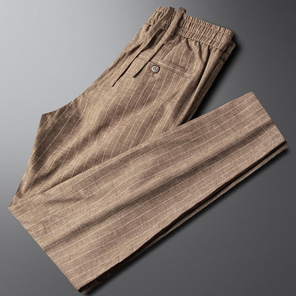 Hargreaves | Striped Cotton Trousers