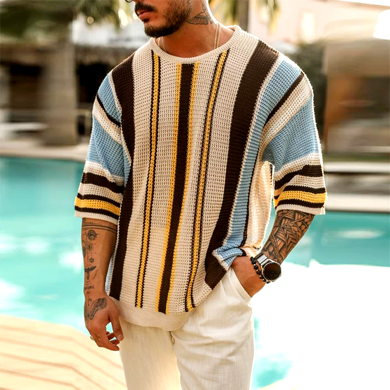 Serengeti | Stripe Knit Tee