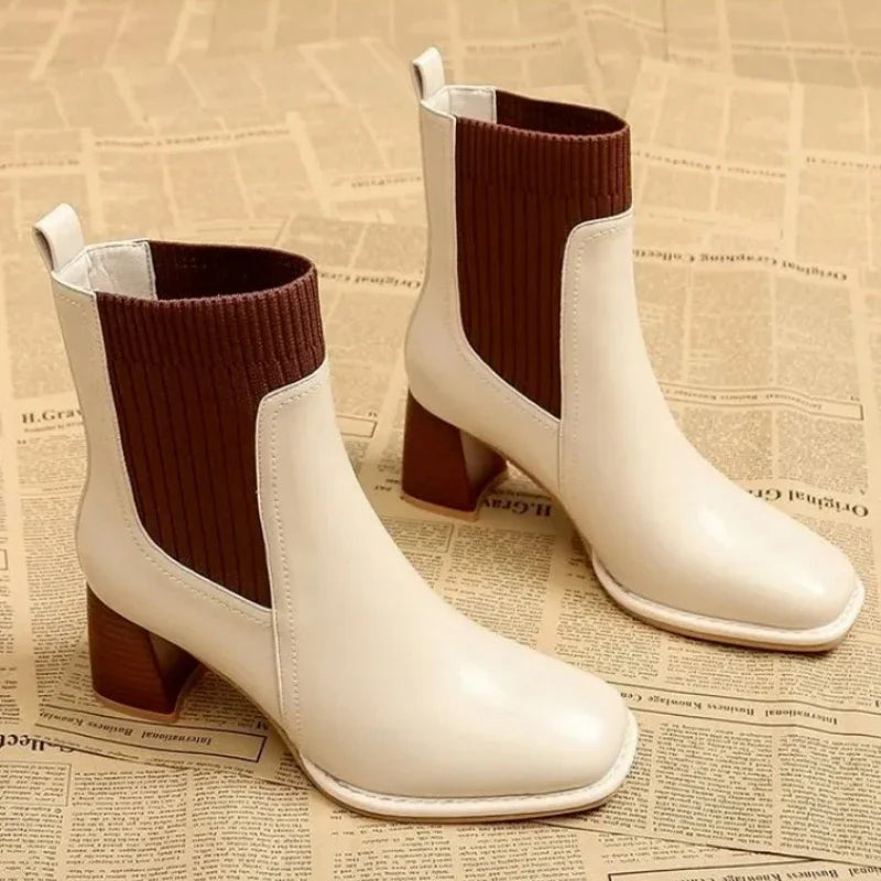 Olivia Knit Ankle Boots