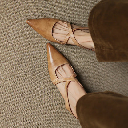 Scarlet Seraphina | Leather Mules