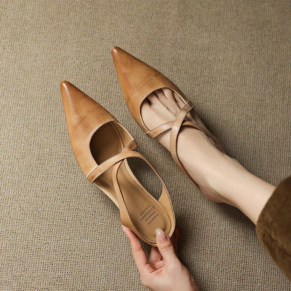 Scarlet Seraphina | Leather Mules