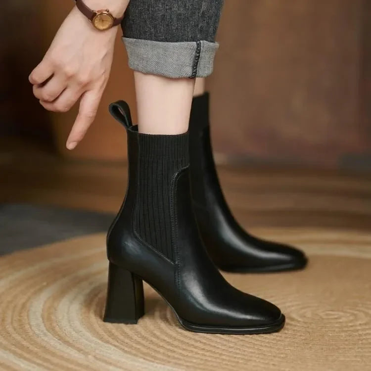 Olivia Knit Ankle Boots