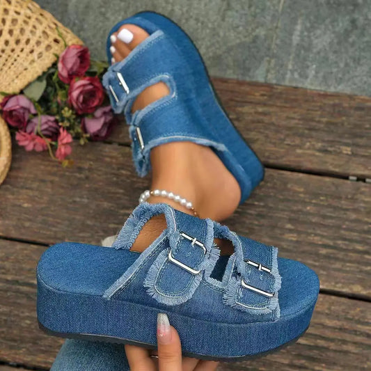 Denim Sandals