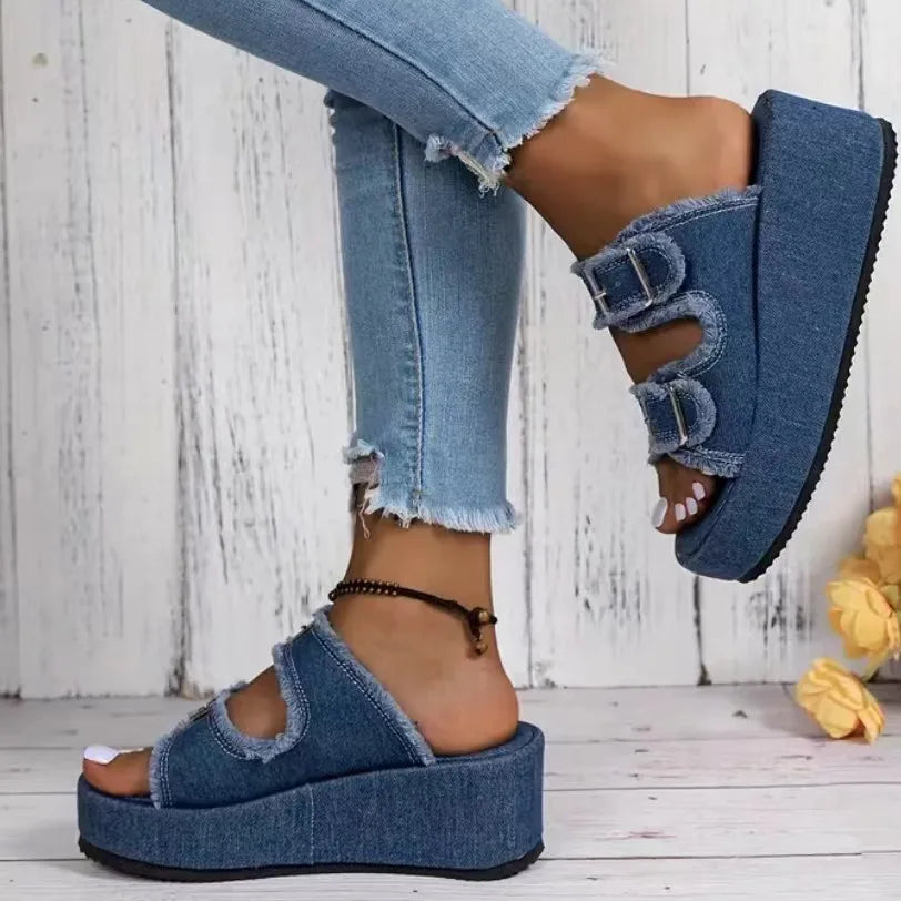 Denim Sandals