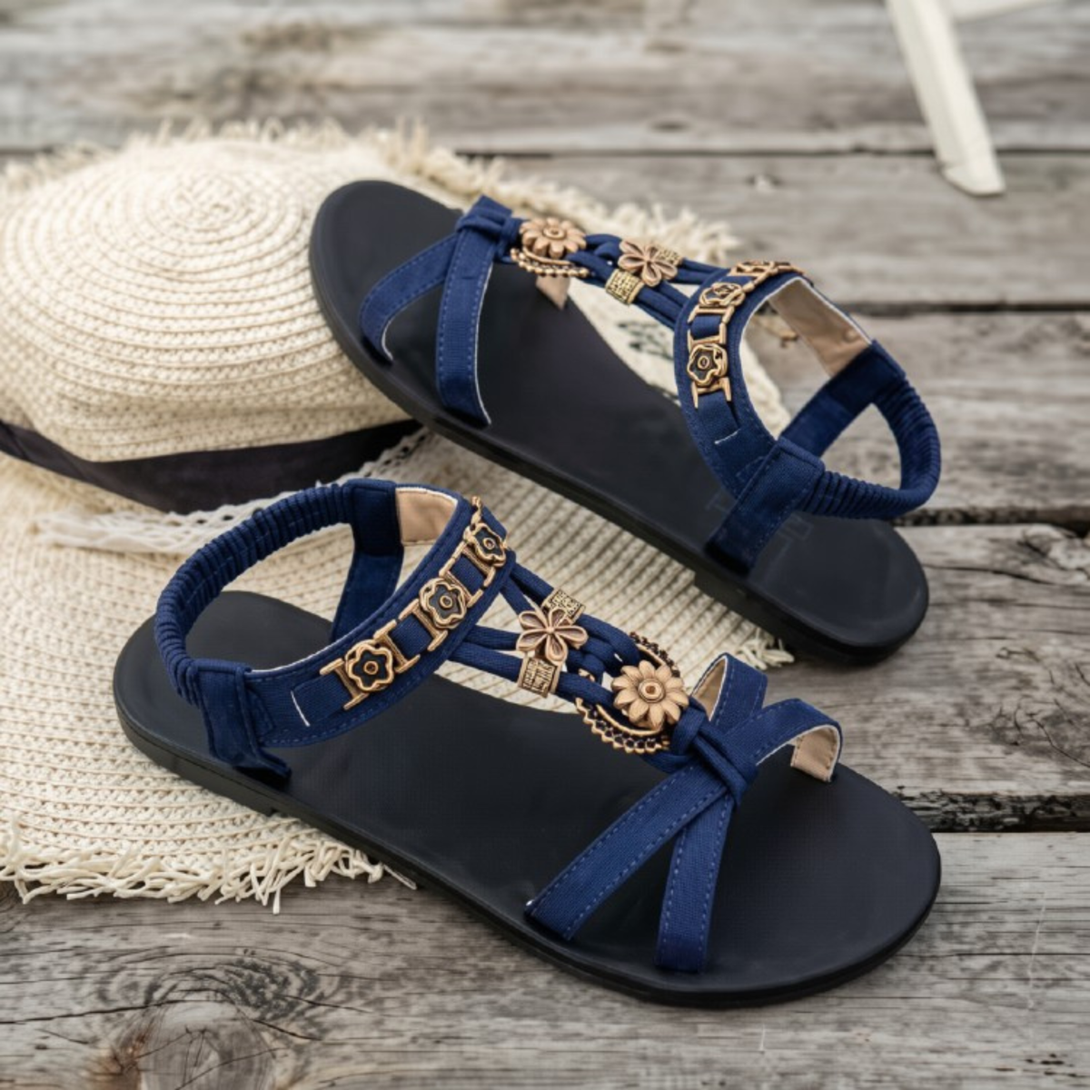 Marisol Beaded Strap Sandals