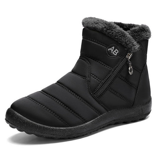 SECTIOND | Waterproof Ankle Boots with Faux Fur Lining