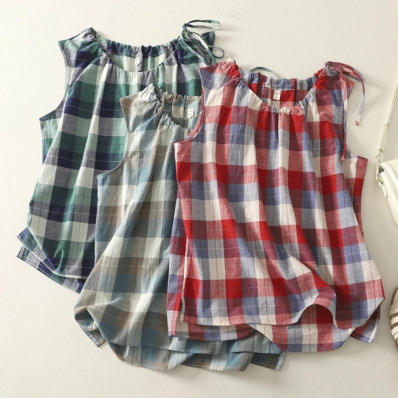 Ella | Linen Vest Top