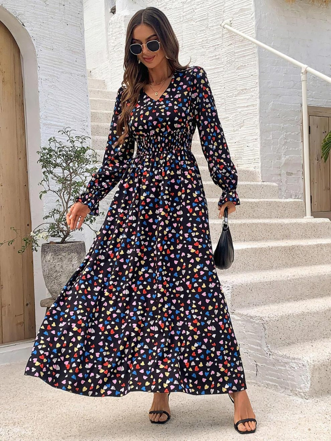 Boho-Inspired Flounce Dress