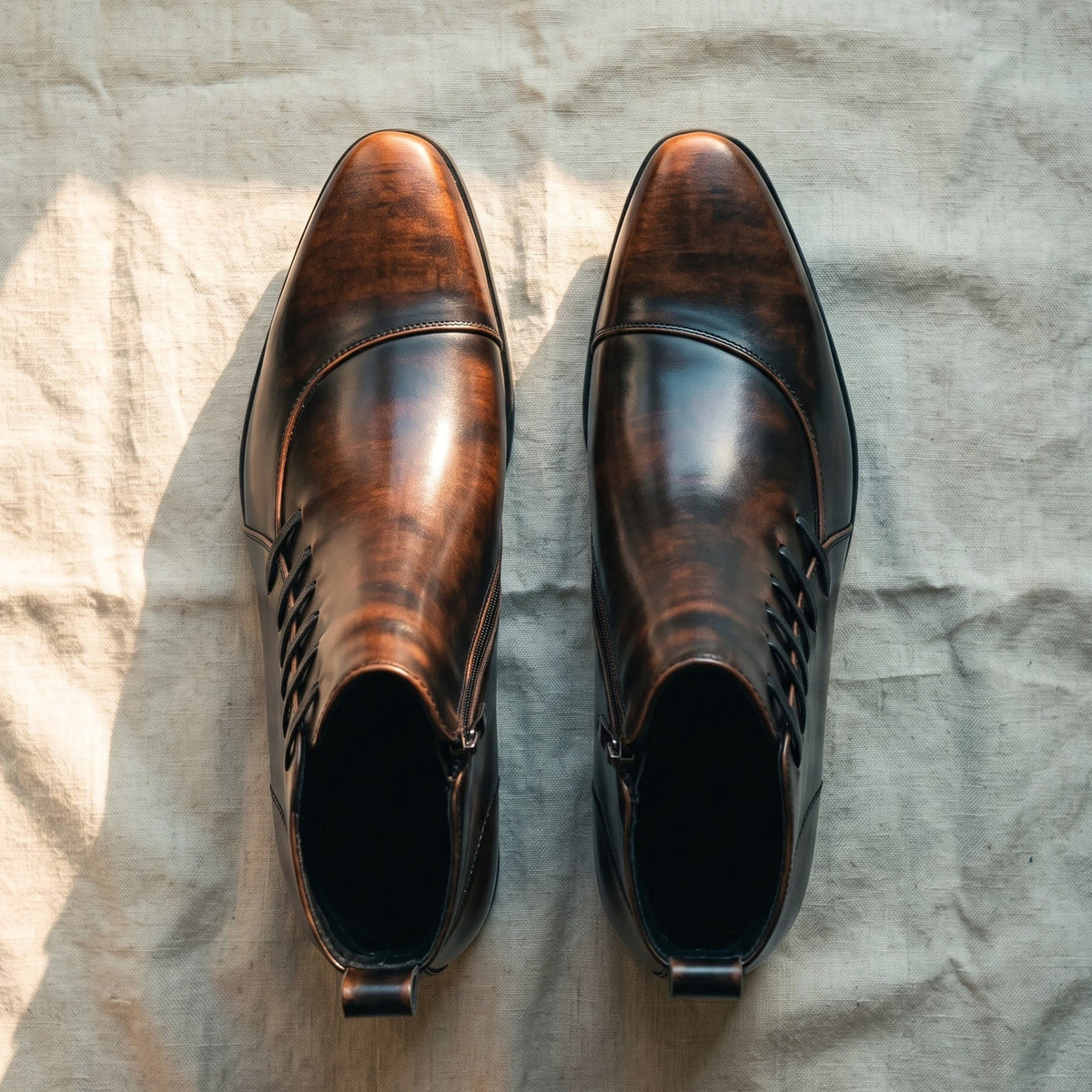 Heritage Burnished Side-Lace Boot