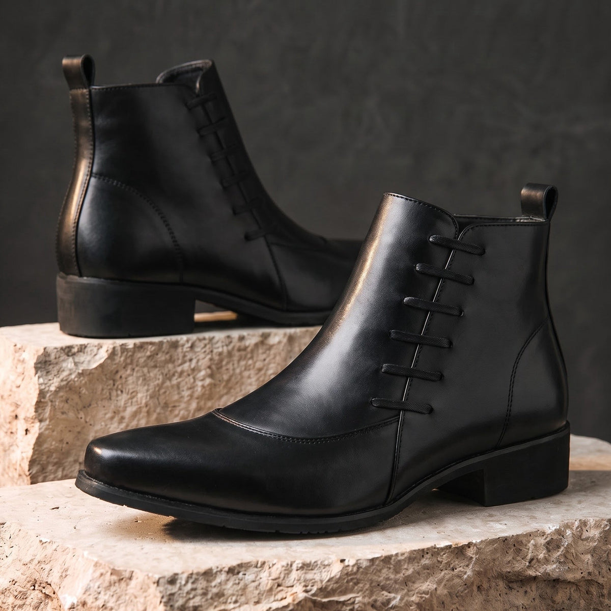 Heritage Burnished Side-Lace Boot