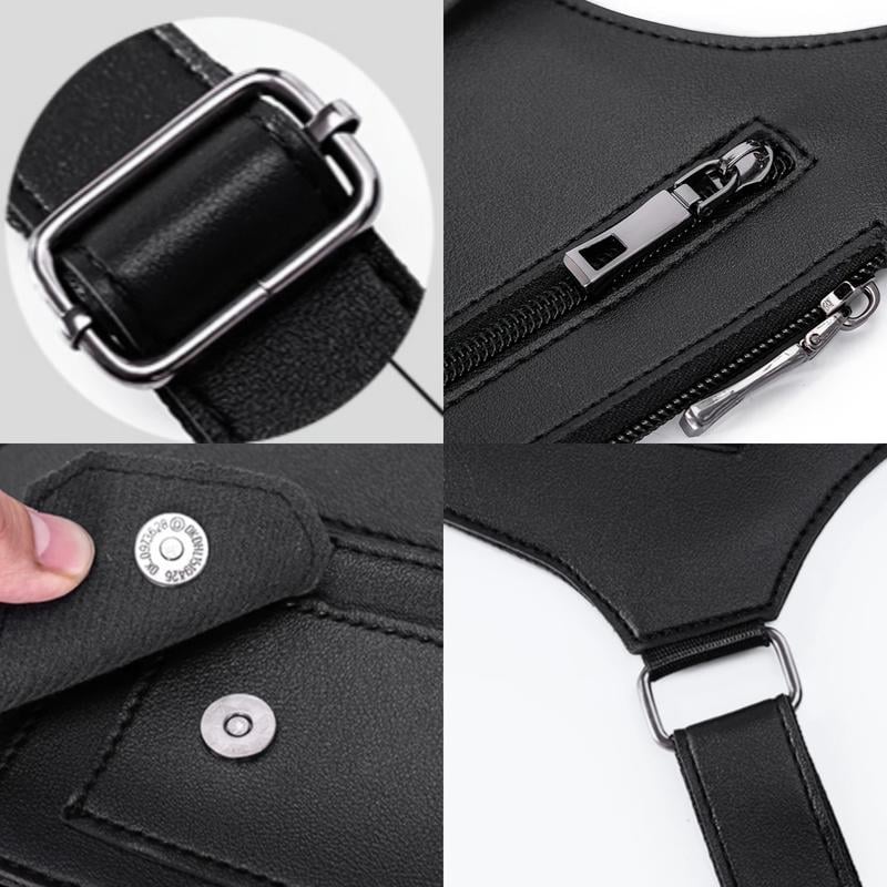Hands-Free Crossback Utility Harness: Underarm Storage Vest Bag