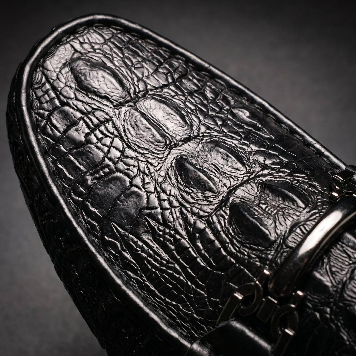 Heritage | Croc-Embossed Horsebit Loafers