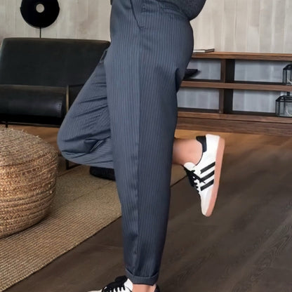 Harper | Pinstripe Trousers