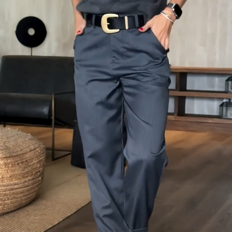 Harper | Pinstripe Trousers