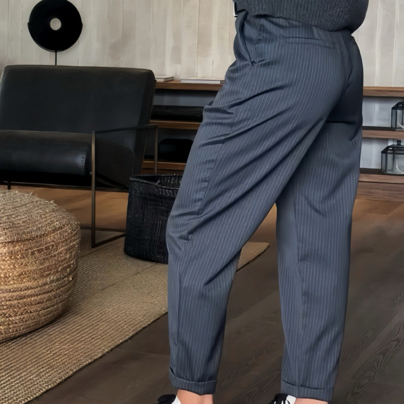Harper | Pinstripe Trousers
