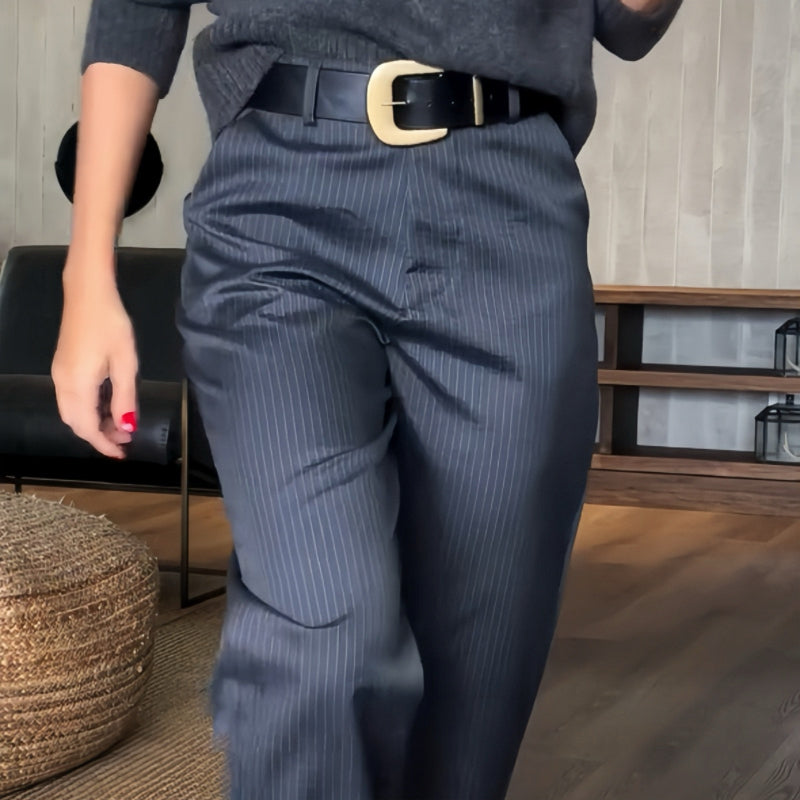 Harper | Pinstripe Trousers
