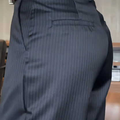 Harper | Pinstripe Trousers