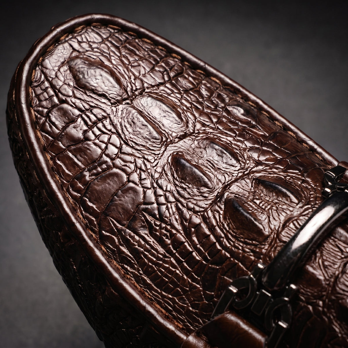 Heritage | Croc-Embossed Horsebit Loafers